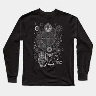 Magic Symbols for a Alchemist Dreamer Long Sleeve T-Shirt